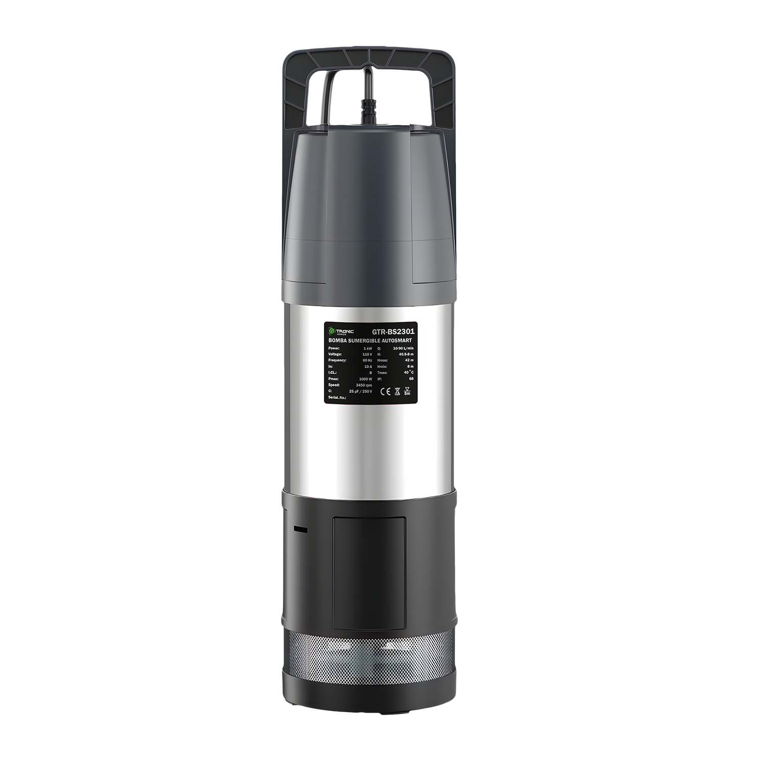 BOMBA SUMERGIBLE GTRONIC HONOR AUTOSMART 1.5HP