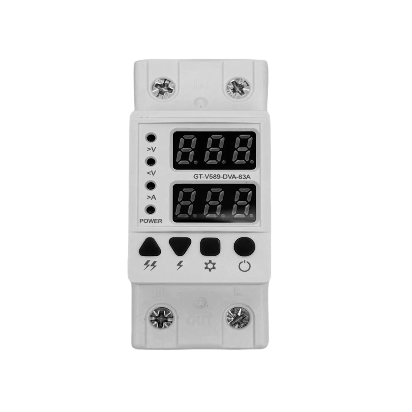 PROTECTOR DE VOLTAJE GTRONIC 220V 1-63A DOBLE DISPLAY