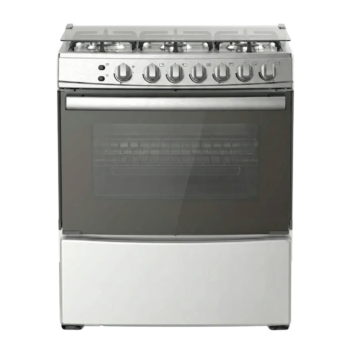 GTRONIC COCINA A GAS 30P ACERO INOXIDABLE