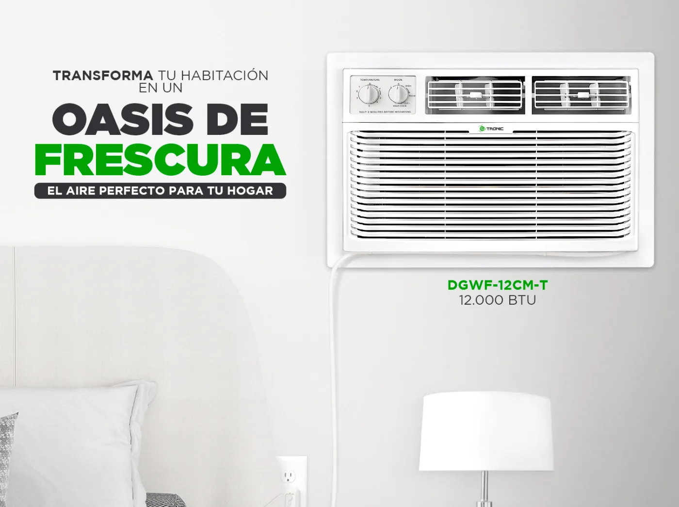 AIRE DE VENTANA COMPACTO DE 12.000 BTU CONTROL MANUAL (foto 3)