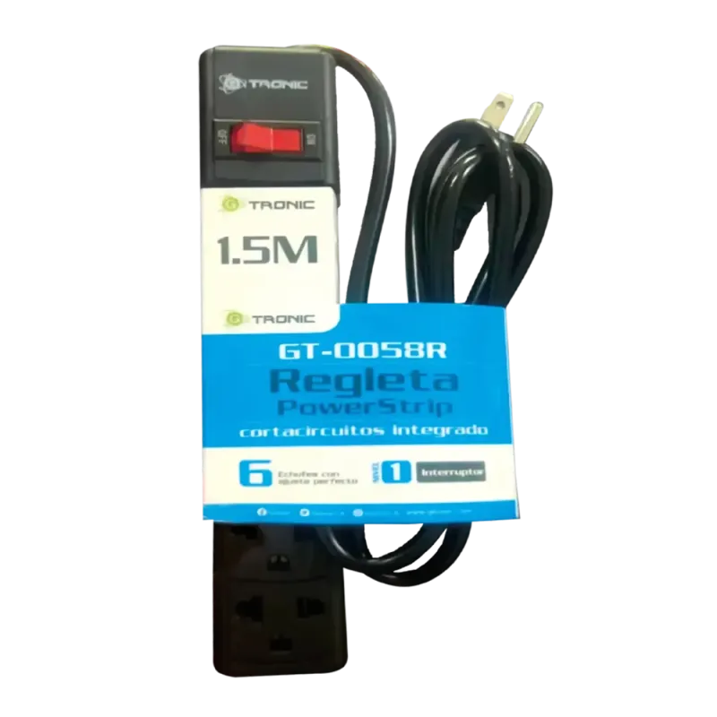 GTRONIC REGLETA POWERSTRIP 6SALIDAS 110V