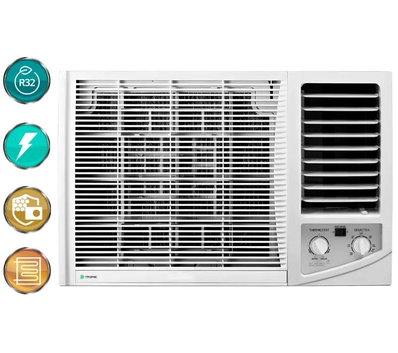 AIRE DE VENTANA DE 18.000 BTU 220V CONTROL MANUAL