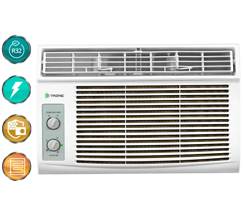 AIRE DE VENTANA DE 8.000 BTU 110V CONTROL MANUAL